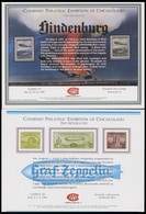 ZEPPELINPOST 1972/87, 4 Verschiedene Zeppelin-Gedenkblätter Philatelistischer Ausstellungen, USA (2), Brasilien (1), Bun - Airmail & Zeppelin