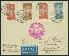 ZULEITUNGSPOST 439 BRIEF, Dänemark: 1936, 9. Nordamerikafahrt, Prachtbrief - Airmail & Zeppelin