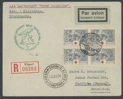 ZULEITUNGSPOST 286Bd BRIEF, Finnland: 1934, Weihnachtsfahrt, Einschreibbrief Ab Viipuri über Berlin Als Bordpost Nur Mit - Airmail & Zeppelin