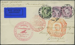 ZULEITUNGSPOST 195B BRIEF, Irland: 1932, 9. Südamerikafahrt, Anschlußflug Ab Berlin, Prachtbrief, Fotoattest Sieger - Correo Aéreo & Zeppelin