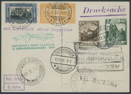 ZULEITUNGSPOST 133 BRIEF, Liechtenstein: 1931, 3. Südamerikafahrt, Post Nach Pernambuco, Mit Kolumbischer Zusatzfrankatu - Airmail & Zeppelin