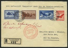 ZULEITUNGSPOST 369 BRIEF, Liechtenstein: 1936, 14 Südamerikafahrt, Einschreibbrief, Pracht - Correo Aéreo & Zeppelin