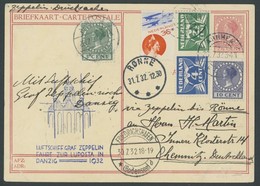 ZULEITUNGSPOST 169Ba BRIEF, Niederlande: 1932, LUPOSTA-Fahrt, Abwurf Rönne, Prachtkarte - Airmail & Zeppelin