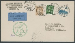 ZULEITUNGSPOST 286 BRIEF, Norwegen: 1934, Weihnachtsfahrt, Prachtbrief - Airmail & Zeppelin