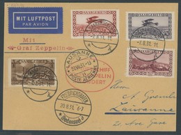 ZULEITUNGSPOST 123 BRIEF, Saargebiet: 1931, Fahrt Nach Lausanne, Karte Feinst (Bug) - Luft- Und Zeppelinpost