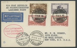 ZULEITUNGSPOST 123 BRIEF, Saargebiet: 1931, Fahrt Nach Lausanne, Prachtkarte - Luft- Und Zeppelinpost