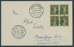 ZULEITUNGSPOST 39b BRIEF, Schweiz: 1929, 4. Südamerikafahrt, Abwurf Luzern, Prachtbrief - Correo Aéreo & Zeppelin