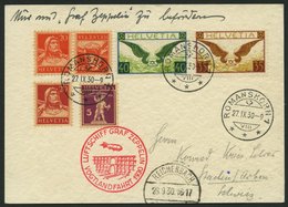 ZULEITUNGSPOST 90 BRIEF, Schweiz: 1930, Vogtlandfahrt, Prachtkarte - Correo Aéreo & Zeppelin