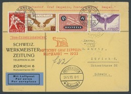 ZULEITUNGSPOST 207D BRIEF, Schweiz: 1933, Italienfahrt, Abwurf Nettuno, Firmenbrief, Feinst - Correo Aéreo & Zeppelin