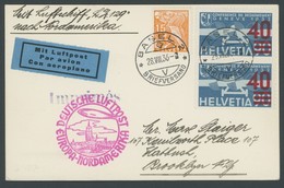 ZULEITUNGSPOST 437 BRIEF, Schweiz: 1936, 8. Nordamerikafahrt, Prachtkarte - Airmail & Zeppelin