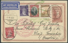 ZULEITUNGSPOST 177B BRIEF, Türkei: 1932. 6. Südamerikafahrt, Anschlussflug Ab Berlin, Karte Vorderseitig Pracht - Airmail & Zeppelin