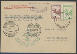 ZULEITUNGSPOST 166 BRIEF, Ungarn: 1932, Schweizfahrt, Prachtkarte, R! - Poste Aérienne & Zeppelin