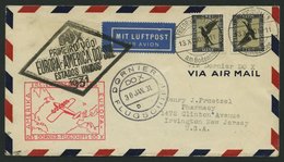 DO-X LUFTPOST 7.b. BRIEF, 13.11.1930, Aufgabe Friedrichshafen, Via Rio Nach Nordamerika, Mit Seltener Mehrfachfrankatur  - Covers & Documents