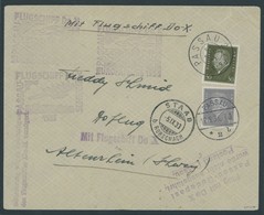 DO-X LUFTPOST 68c.Lp BRIEF, 12.05.1933, Aufgabe Passau Zum Geplanten Budapest-Flug Mit Undurchgebalktem Bestätigungsstem - Cartas & Documentos