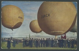 BALLON-FAHRTEN 1897-1916 1913, Berliner Verein Für Luftschiffahrt Ballon Otto Lilienthal, Farbige Ansichtskarte Vom 21.9 - Luchtballons