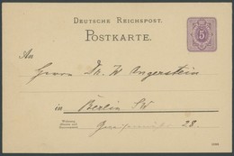 PIONIERFLUGPOST 1909-1914 1889, Eigenhändig Geschriebene Ganzsachenkarte Von Hermann Moedebeck (aktiv Auf Allen Gebieten - Aerei