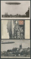 ALTE ANSICHTSKARTEN 1908, LZ 4, 12 Stündige Schweizfahrt: 5 Verschiedene Sonderkarten über Friedrichshafen, Luzern, Züri - Altri & Non Classificati