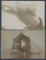 ALTE ANSICHTSKARTEN 1908/9, 2 Original-Braundruckkarten Von LZ 4 Und LZ 5, Gebraucht, Pracht - Autres & Non Classés