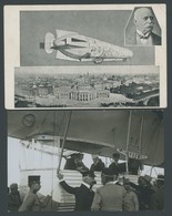 ALTE ANSICHTSKARTEN 1913, Luftschiff Sachsen, Wien-Fahrt, österreichische Sonderkarte Und 3 Landungsfotos, Beschriftet V - Altri & Non Classificati