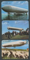 ALTE ANSICHTSKARTEN 1990, 6 Verschiedene Farbige Zeppelin-Kalenderkarten (7x10 Cm) Einer Portugiesischen Sportartikelfir - Otros & Sin Clasificación