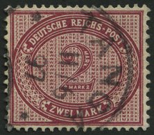 DEUTSCH-OSTAFRIKA VO 37e O, 1897, 2 M. Dunkelrotkarmin, K1 TANGA, Pracht, Gepr. Bothe Und Mansfeld - Duits-Oost-Afrika