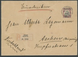 DP IN MAROKKO 13 BRIEF, 1922, 40 Pf. Karmin/schwarz, Einzelfrankatur Auf Einschreibbrief Von BIBUNDI Nach Aachen, Feinst - Kameroen