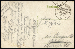 MSP VON 1914 - 1918 50 (Linienschiff ELSASS), 20.1.1918, Feldpost-Ansichtskarte (S.M.S. Thüringen) Von Bord Der Elsaß, P - Marítimo