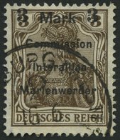 MARIENWERDER 24BIIa O, 1920, 3 M. Auf 3 Pf. Braun, Type BIIa, Pracht, Gepr. Dr. Klein, Mi. 90.- - Sonstige & Ohne Zuordnung