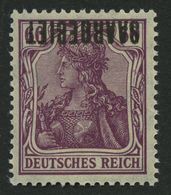 SAARGEBIET 39K **, 1920, 60 Pf. Dunkelgraulila, Kopfstehender Aufdruck, Pracht, Gepr. Burger, Mi. 220.- - Other & Unclassified