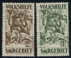 SAARGEBIET 148/9 O, 1931, 2 Und 3 Fr. Gemälde III, 2 Prachtwerte, Gepr. Hoffmann BPP, Mi. 120.- - Otros & Sin Clasificación