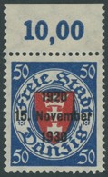 FREIE STADT DANZIG 228 **, 1930, 50 Pf. Schwärzlichultramarin/zinnoberrot, Pracht, Mi. 160.- - Other & Unclassified
