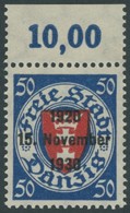 FREIE STADT DANZIG 228 **, 1930, 50 Pf. Schwärzlichultramarin/zinnoberrot, Pracht, Mi. 160.- - Sonstige & Ohne Zuordnung