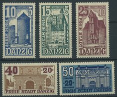 FREIE STADT DANZIG 262-66 **, 1936, Bauwerke, Prachtsatz, Mi. 100.- - Otros & Sin Clasificación