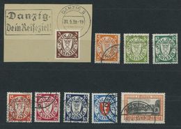 FREIE STADT DANZIG 289-97 O, 1938, Freimarken, Wz. 5, Prachtsatz, Mi. 400.- - Other & Unclassified