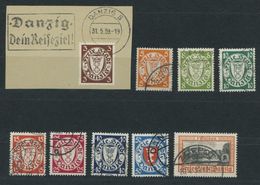 FREIE STADT DANZIG 289-97 O, 1938, Freimarken, Wz. 5, Prachtsatz, Mi. 400.- - Otros & Sin Clasificación