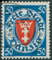 FREIE STADT DANZIG 296 O, 1939, 50 Pf. Lebhaftblau/zinnoberrot, Wz. 5, Pracht, Gepr. Gruber, Mi. 160.- - Otros & Sin Clasificación