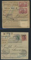 MEMELGEBIET 1920/1, Interessante Sammlung Von 20 Paketkarten Ins Memelgebiet Mit Verschiedenen Inflations-Frankaturen Vo - Memelland 1923