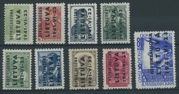 ALEDSCHEN 1-9 **, 1941, Werktätige, Postfrischer Prachtsatz, 2 K. Kurzbefund Huylmans, Mi. 220.- - Occupazione 1938 – 45