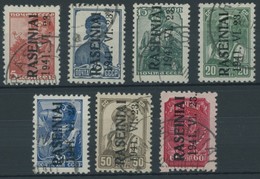 TELSCHEN 1-7III O, 1941, Werktätige, Type III, Prachtsatz, Gepr. Huylmans, Mi. 220.- - Bezetting 1938-45