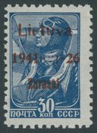 ZARGRAD 5bI **, 1941, 30 K. Dunkelviolettbraun, Aufdruck Braunrot, Type I, Postfrisch, Pracht, Gepr. Huylmans, Mi. 50.- - Occupazione 1938 – 45