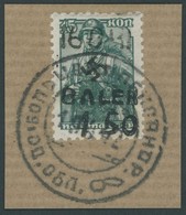 UKRAINE 5III BrfStk, 1942, 1.50 Rbl. Auf 15 K. Dunkelgraugrün, Type III, Prachtbriefstück, Gepr. Keiler Und Zirath, Mi.  - Ocupación 1938 – 45