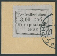 UKRAINE 3 BrfStk, 1941, 3 Krb. Schwarz Auf Mattgrau, Prachtbriefstück, Gepr. Keiler Und Fotoattest Zirath, Mi. (2200.-) - Occupation 1938-45