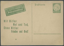 PROPAGANDAFÄLSCHUNGEN 19V BRIEF, 1942/3, Sowjetische Flugabwurfkarte Brot,Brot! Des Führers Weihnachtsbescherung, Getarn - Occupation 1938-45