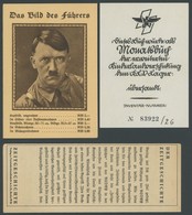 DT. GESCHICHTE/PROPAGANDA 1919-45 Buchbestellung (Leporello) Mit Das Bild Des Führers Und Ein Inventarklebezettel Dieses - Andere & Zonder Classificatie