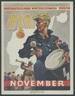 DT. GESCHICHTE/PROPAGANDA 1919-45 1939/40, Winterhilfswerk November, Ungebrauchte Selbstklebende Vignette Der Hitlerjuge - Autres & Non Classés