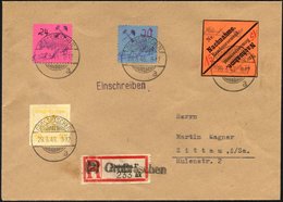 GROSSRÄSCHEN-VORLÄUFER V 2IV Paar BRIEF, 1945, 15 Pf. Schwarz Auf Bräunlichrot, Nachnahme In Antiqua, Nicht Durchgestric - Private & Lokale Post