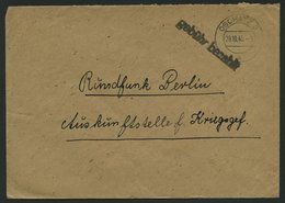 ALL. BES. GEBÜHR BEZAHLT OSCHATZ 2, 28.10.45, L1 Gebühr Bezahlt, Prachtbrief - Sonstige & Ohne Zuordnung