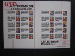 2011 ROYAL MAIL THE 400th ANNIVERSARY OF THE KING JAMES BIBLE GENERIC SMILERS SHEET. #SS0076 - Timbres Personnalisés
