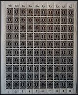 ALLIIERTE BES. 911P **, 1946, 1 Pf. Schwarz Im Bogen (100), Plattendruck, Oberrand Durchgezähnt, Pracht - Other & Unclassified