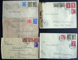 BERLIN UND BRANDENBURG 1946, 5 Briefe In Die Schweiz Mit Verschiedenen Frankaturen, Feinst/Pracht - Other & Unclassified